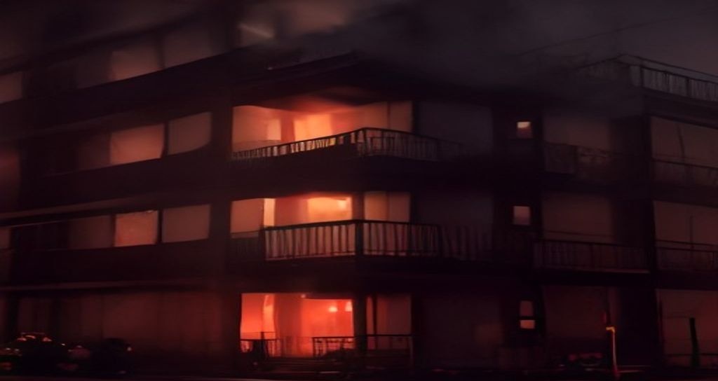 Devastating Fire Tears Through Old Bridge Apartment Complex